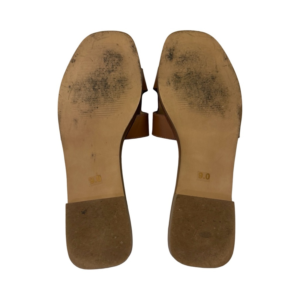 Steve Madden Hadyn Cognac Leather Sandals - Picture 5 of 5
